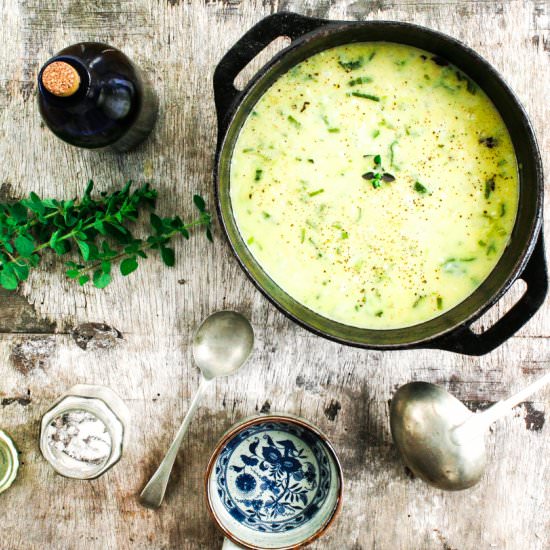 Easy Leek & Onion Soup