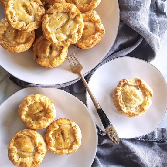 Mini Apricot Rosemary Chicken Pies