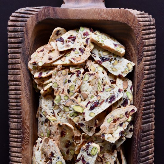 Cranberry Pistachio Biscotti