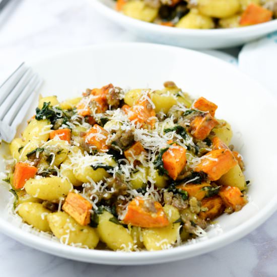 Sweet Potato and Sausage Gnocchi