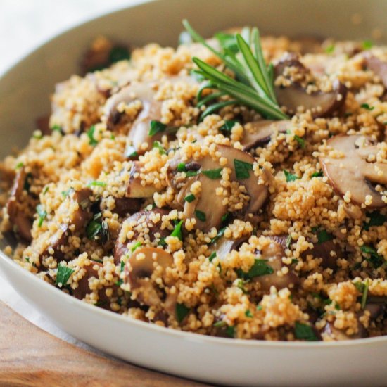 Mushroom & Herb Couscous Stuffing