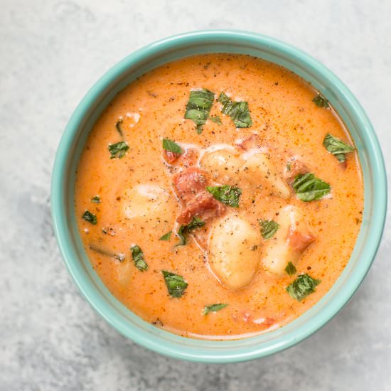 Creamy Tomato Gnocchi Soup