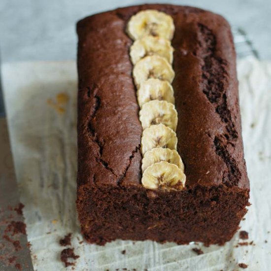 Choc Peanut Butter Banana Bread