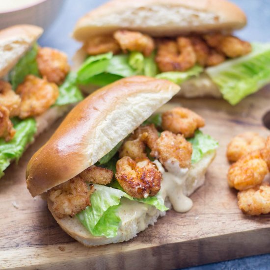 Prawn Po’ Boys with Cajun Sauce