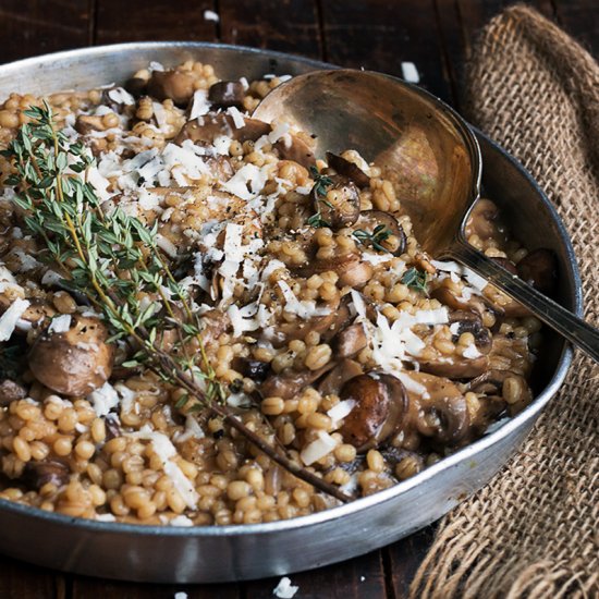 Barley Risotto with Mushrooms