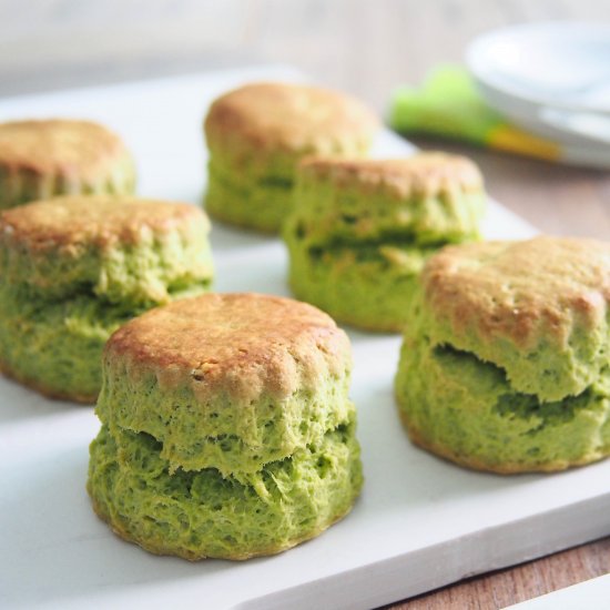 Pandan Scones