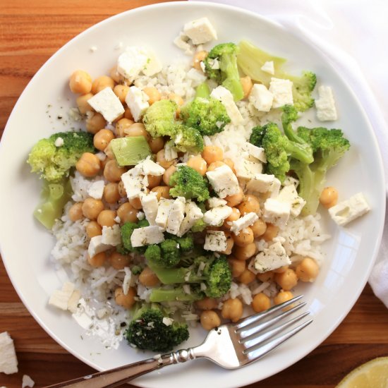 Chickpea and Broccoli Rice