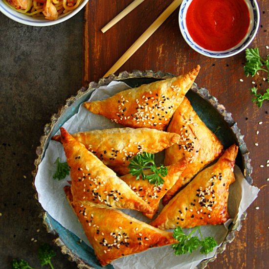 Chicken Noodle Samosa