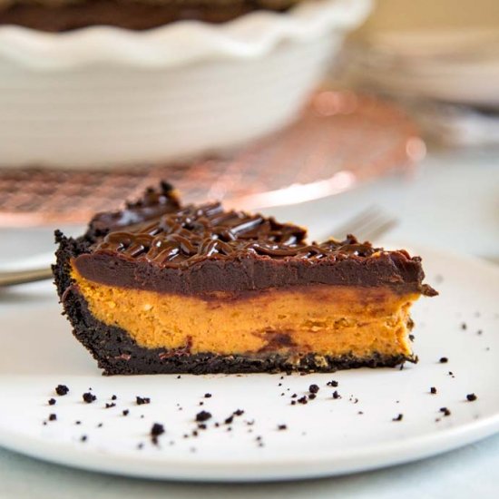 Creamy Chocolate Pumpkin Pie