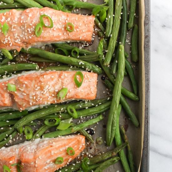 Sheet Pan Miso Salmon