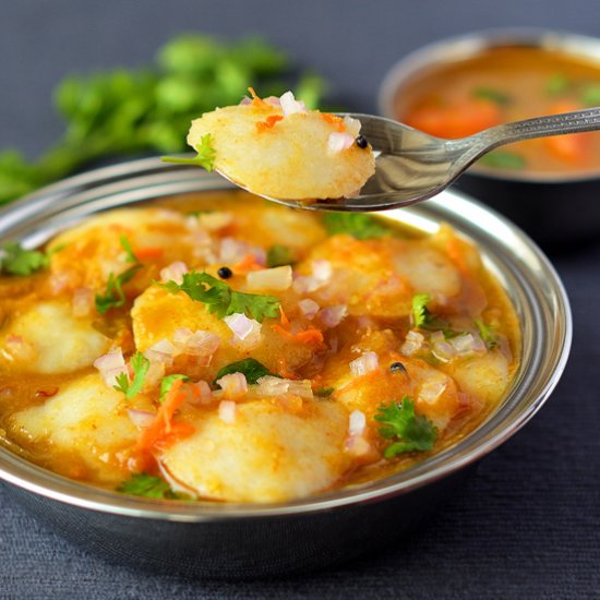 Mini Idli Sambar | Ghee Idli Sambar