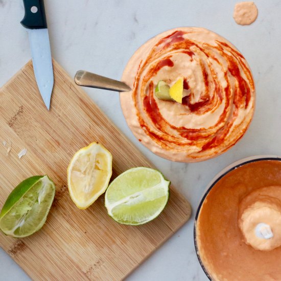 Spicy Roasted Red Pepper Hummus