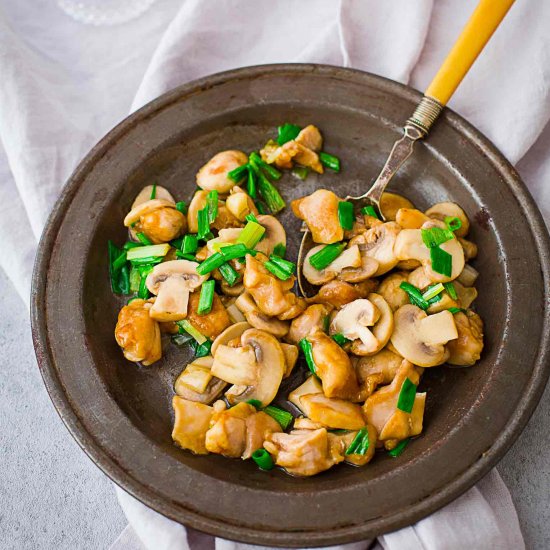 Chicken And Mushroom Stir Fry