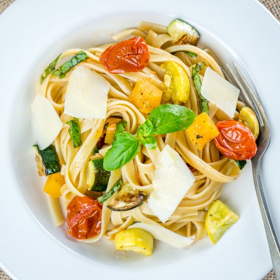 Roasted Vegetable Fettuccine