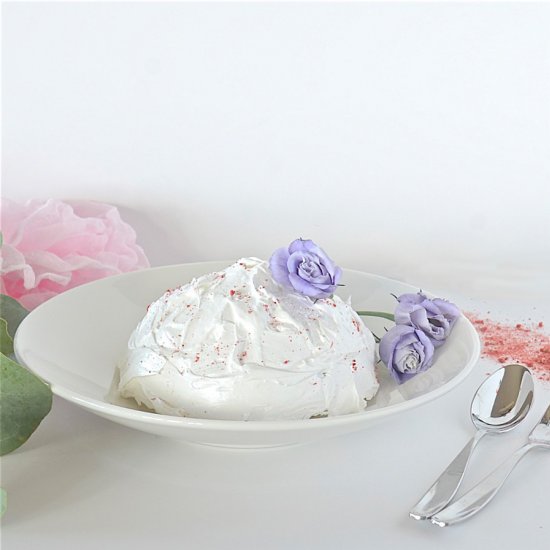 Pavlova Under a Meringue Cloche