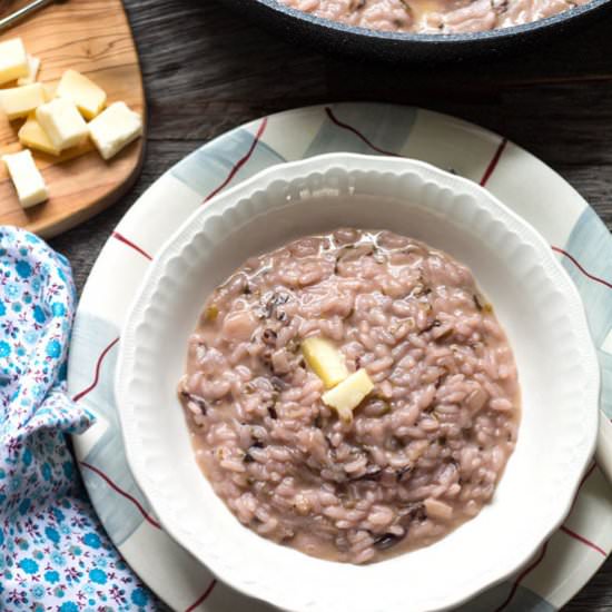 Risotto with Radicchio and Taleggio