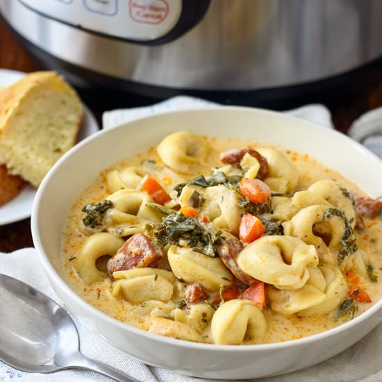 Creamy Tortellini Soup