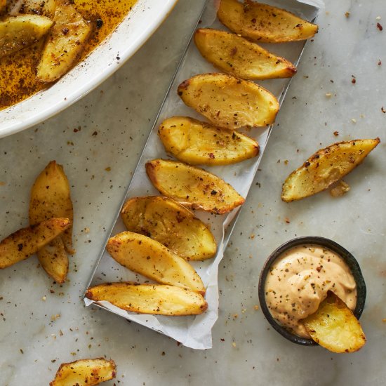 Crispy Vegan Potato Skins