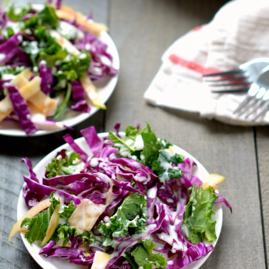 Kale Apple Coleslaw