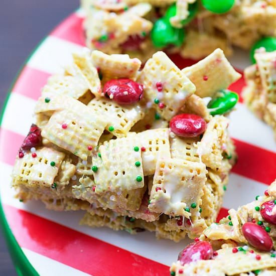 Christmas Crunch Cereal Bars