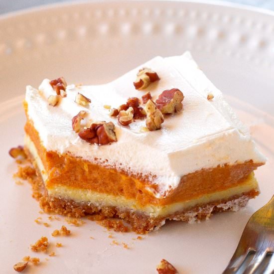 Pumpkin Pie Cheesecake Bars