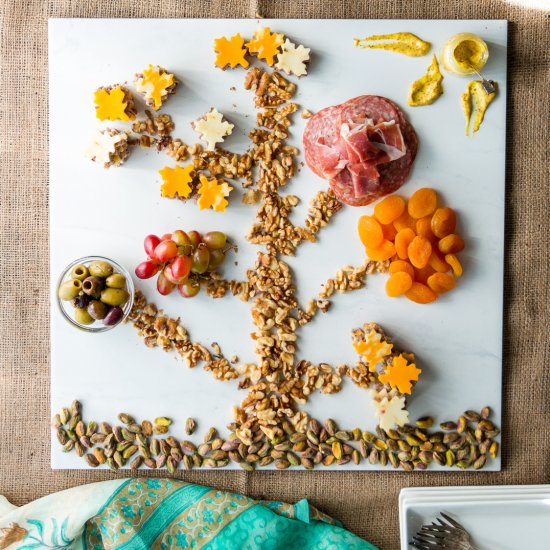 Cheese and Charcuterie Tree