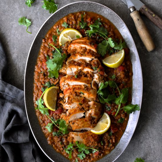 Slow-Cooker Moroccan Turkey Lentils