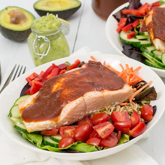 BBQ Salmon Salad