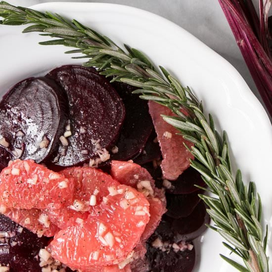 Rosemary Beet and Grapefruit Salad