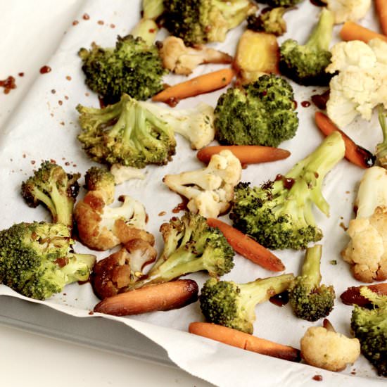 Healthy Roasted Teriyaki Vegetables