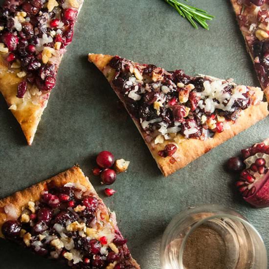 Goat Cheese and Cranberry Flatbread