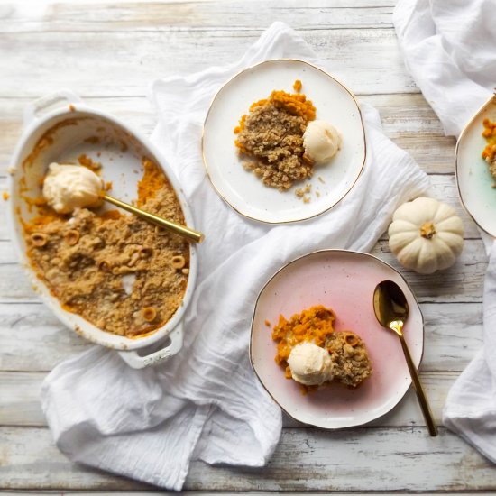 Pumpkin Hazelnut Crumble