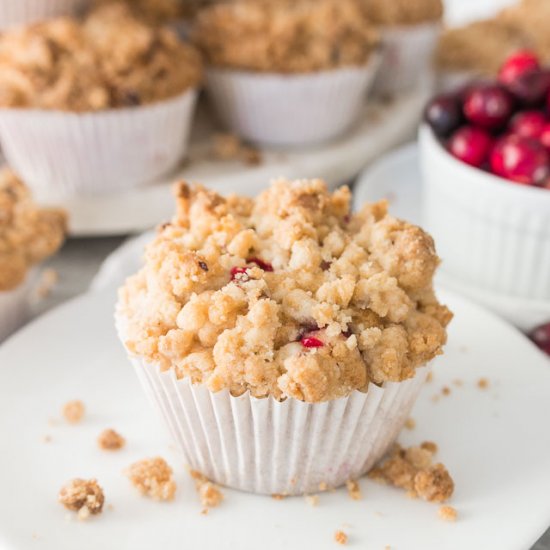 White Chocolate Cranberry Muffins