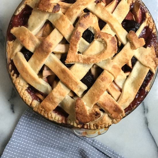 Apple-Double Cherry Pie