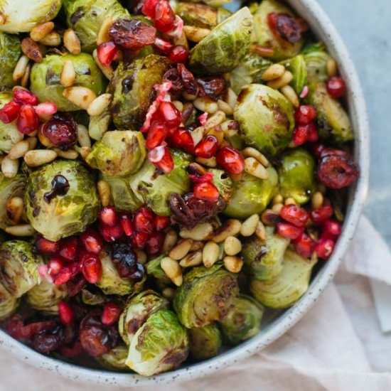 Roasted Holiday Brussels Sprouts