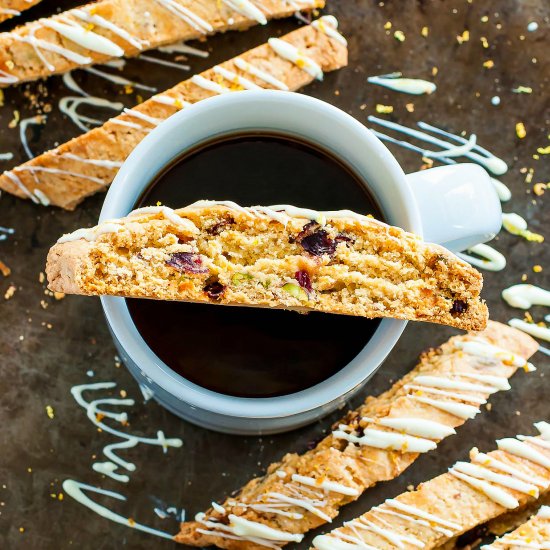 Cranberry Pistachio Biscotti