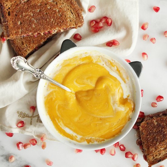 Butternut Squash Soup & Sandwiches