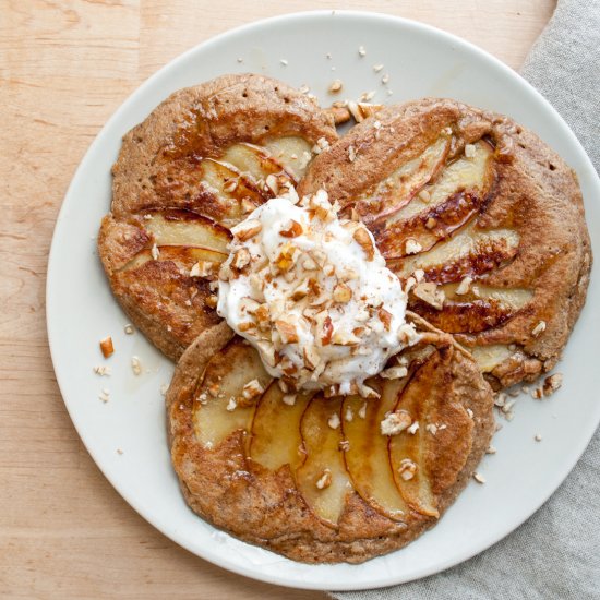 Apple Oatmeal Griddle Cakes