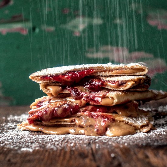 Peanut Butter and Jam Quesadillas