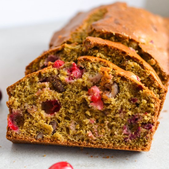 Ginger Orange Cranberry Bread