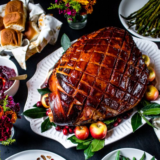 Apple Cider/Brown Sugar Glazed Ham