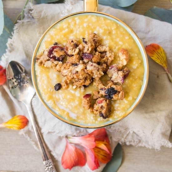 Pumpkin Maple Steel Cut Oatmeal