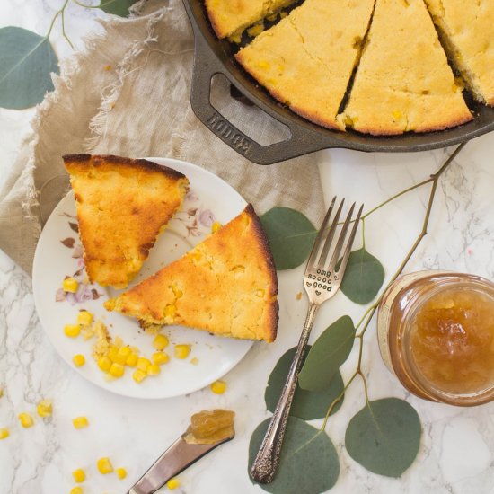 Skillet Honey Maple Cornbread