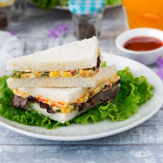 Cream Cheese Vegetable Sandwich