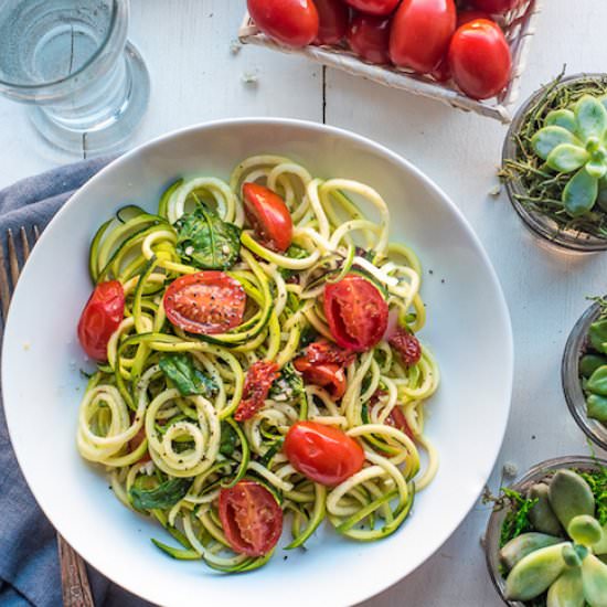 Sun-Dried Tomato Zucchini Pasta