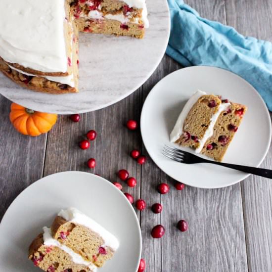 Cranberry Pumpkin Cake