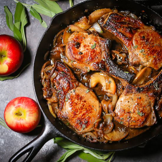 Apple Cider Pork Chops