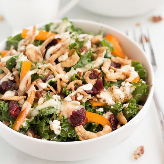 Cranberry Pecan Kale Salad