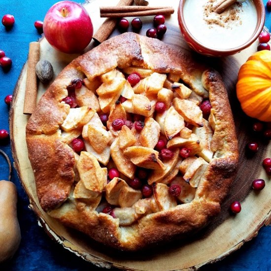 Apple Pear Cranberry Crostata