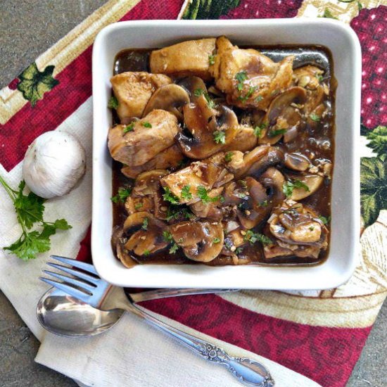 Balsamic Chicken and Mushrooms